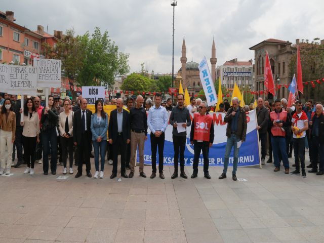 1 Mayıs İşçi Bayramı’nda Aksaray Meydanlara Döküldü