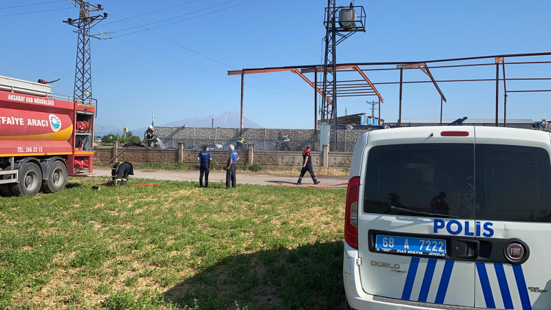 Geri dönüşüm tesisinin kâğıt deposunda elektrik yangını