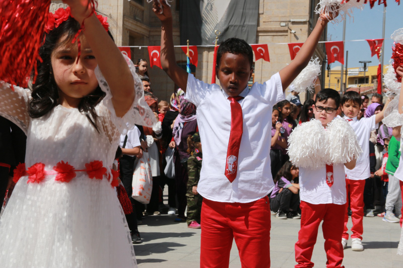 23 Nisan’ın Coşkusunu Çocuklar Yaşattı