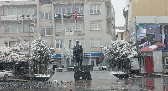 Kar Yağışı Sevindirdi