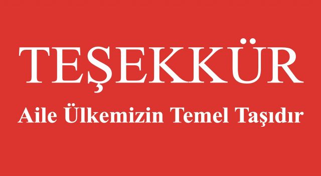 TEŞEKKÜR