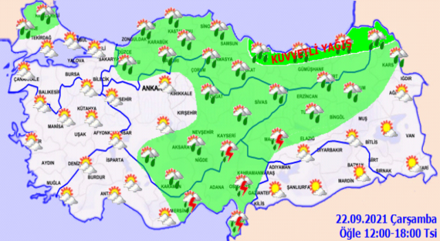 Meteoroloji'den Kuvvetli Yağış Uyarısı!