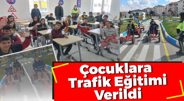 Çocuklara Trafik Eğitimi Verildi