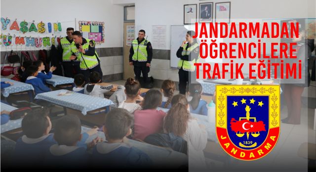 Jandarmadan Öğrencilere Trafik Eğitimi