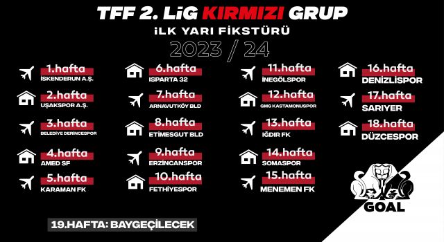Aksarayspor’un Maç Takvimi Belli Oldu