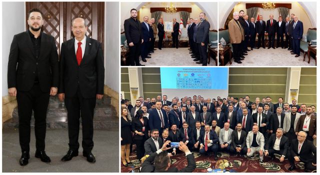 AKMÜB Başkanı Güneş, KKTC Cumhurbaşkanı Tatar'a Aksaray Hakkında Bilgi Verdi