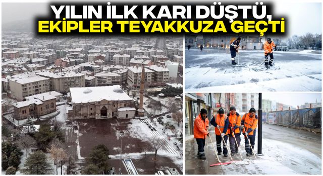 Yılın İlk Karı Düştü, Ekipler Teyakkuza Geçti