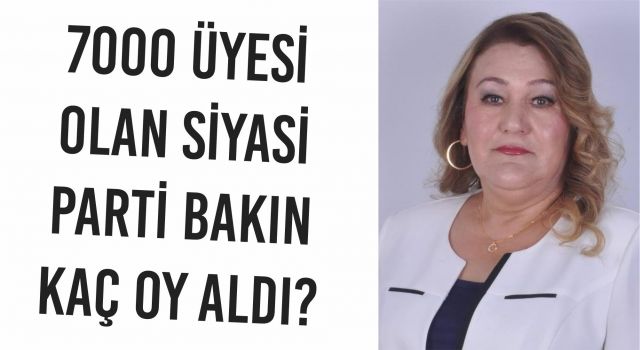 7 Bin Üyesi Olan Siyasi Parti Bakın Kaç Oy Aldı?