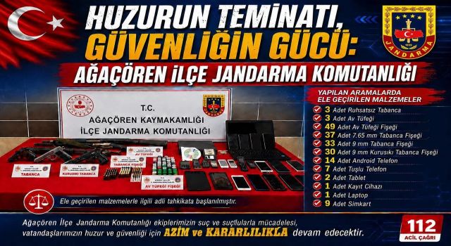 Suç örgütlerine geçit yok! Ev ev değil cephane çıktı