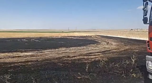 Eskil'de anız yangını köylülere panik yaşattı
