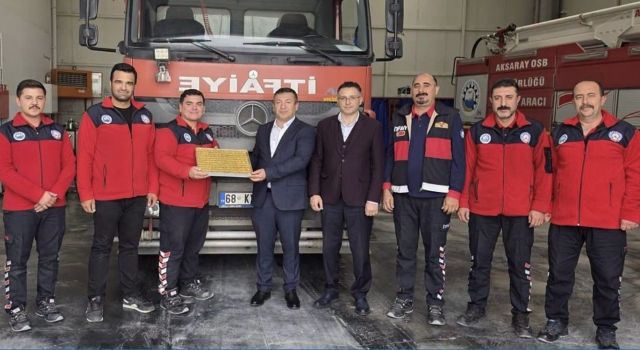 Aksaray OSB’de itfaiye ekipleri unutulmadı