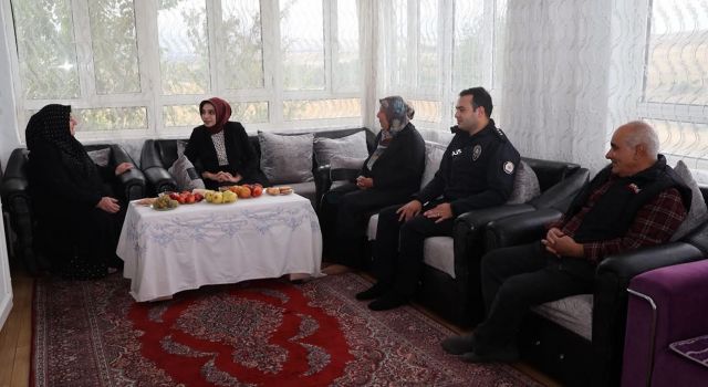 Kaymakam Arıkan’dan gazi ailesine ziyaret