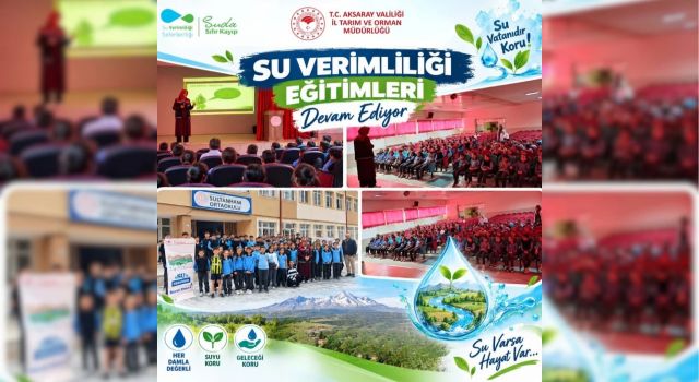 Öğrenciler su tasarrufunu öğrendi