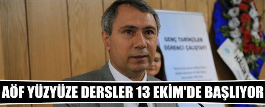 Aöf Yüzyüze Dersler 13 Ekim’de Başlıyor