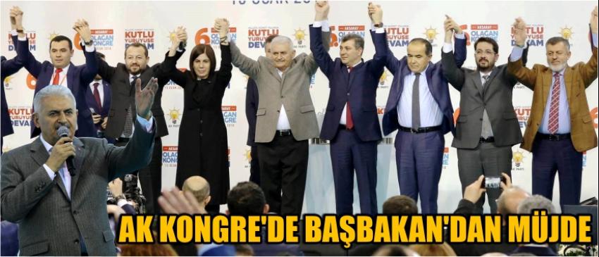 AK KONGRE’DE BAŞBAKAN’DAN MÜJDE