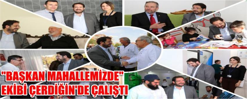 "Başkan Mahallemizde" Ekibi Çerdiğin'de Çalıştı