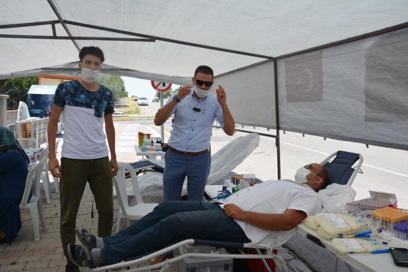 Cumhuriyet Mahallesi'nden Kan Bağışına Destek