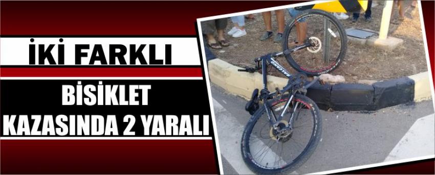 İki Farklı Bisiklet Kazasında 2 Yaralı