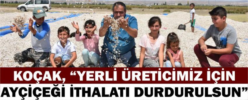 Koçak, “Yerli Üreticimiz İçin Ayçiçeği İthalatı Durdurulsun”