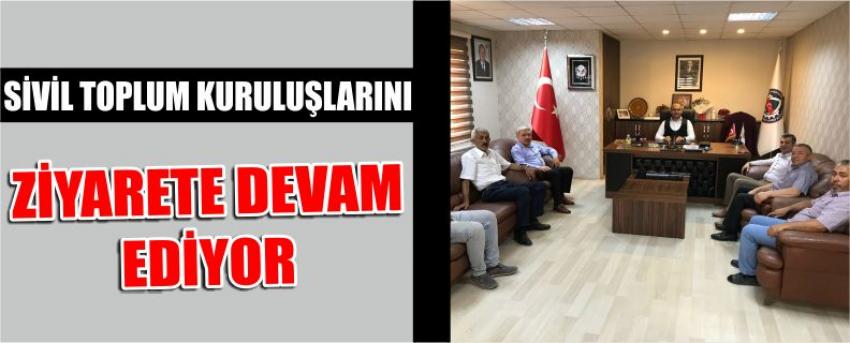 Sivil Toplum Kuruluşlarını Ziyarete Devam Ediyor