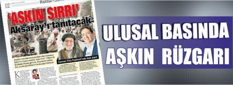 Ulusal Basında Aşkın Rüzgarı