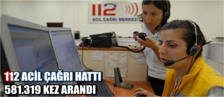 112 Acil Çağrı Hattı 581.319 Kez Arandı