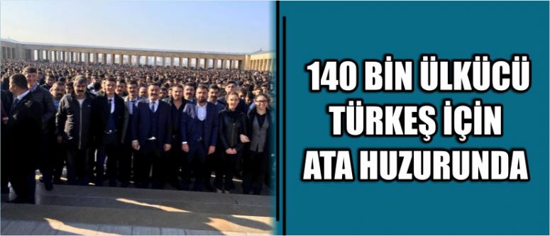 ​ 140 Bin Ülkücü Türkeş İçin Ata Huzurunda