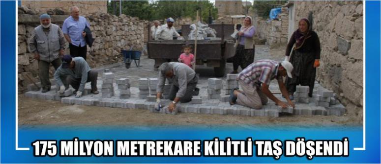 175 Milyon Metrekare Kilitli Taş Döşendi