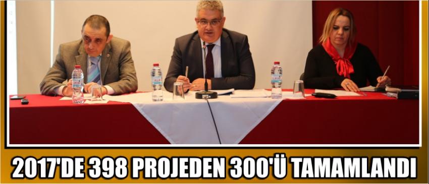 2017’de 398 Projeden 300’ü Tamamlandı