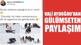 Vali Aydoğdu’dan Gülümseten Paylaşım