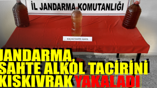 Jandarma, Sahte Alkol Tacirini Kıskıvrak Yakaladı