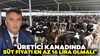 "Üretici Kanadında Süt Fiyatı En Az 16 Lira Olmalı"