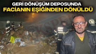 Geri Dönüşüm Deposunda Facianın Eşiğinden Dönüldü