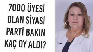 7 Bin Üyesi Olan Siyasi Parti Bakın Kaç Oy Aldı?