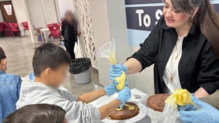 Minik pastacılar mutfakta hünerlerini sergiledi