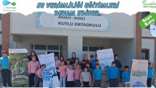 Miniklere su tasarrufu eğitimi verildi