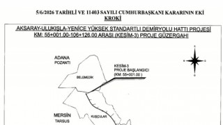 Aksaray demiryolu projesi için acele kamulaştırma kararı