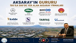 Aksaray’dan 8 firma, İSO İlk 500’de