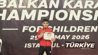 Aksaraylı karateci Balkan ikincisi