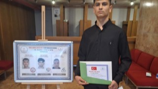 Aksaraylı öğrenciye Türkiye birinciliği ödülü