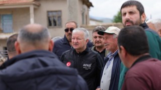 Vali Duru, sel felaketine uğrayan bölgeleri gezdi