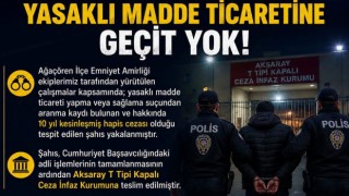 Ağaçören'de uyuşturucudan hüküm giyen şahıs enselendi