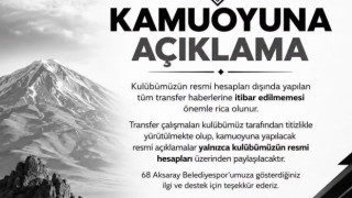 68 Aksaray Belediyespor'dan transfer açıklaması