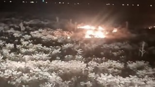 Akkaş Yaylası’nda ot yangını paniği