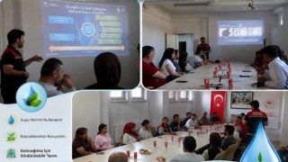 Modern sulama sistemleri çiftçilere anlatılıyor