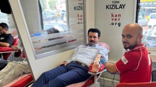 Ortaköy Kaymakamı Bek’ten kan bağışına destek