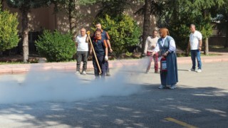 Aksaray'da gerçeği aratmayan tatbikat