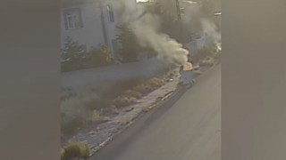 Çöp kovasında yakılan ateş itfaiyeyi harekete geçirdi