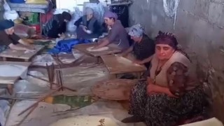 Kışlık ekmekler için imece mesaisi başladı