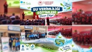 Öğrenciler su tasarrufunu öğrendi